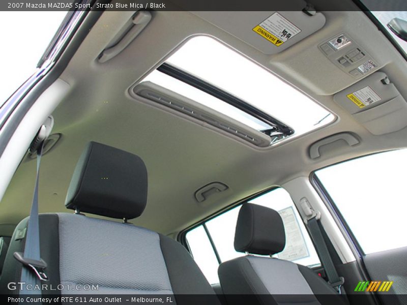 Strato Blue Mica / Black 2007 Mazda MAZDA5 Sport