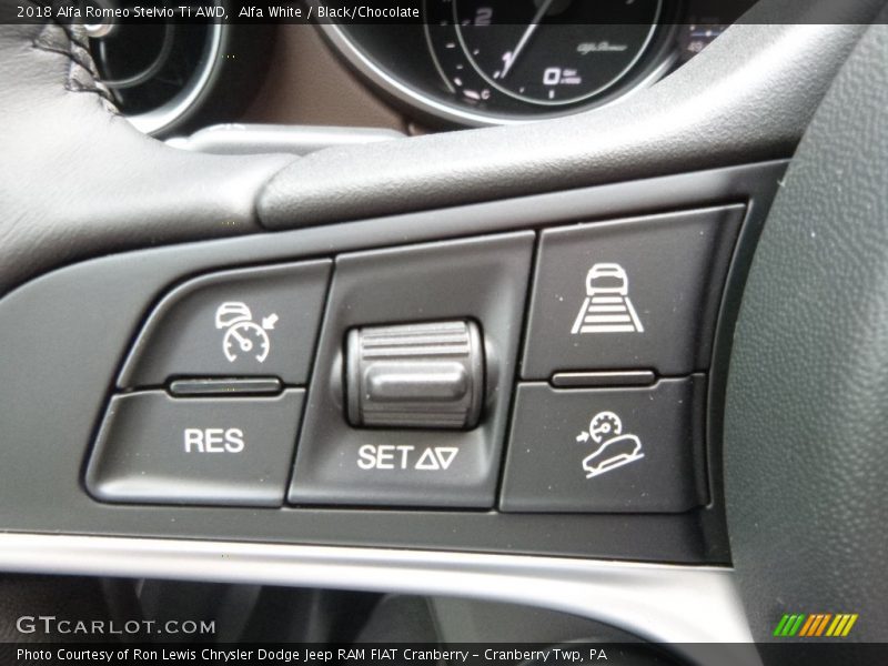 Alfa White / Black/Chocolate 2018 Alfa Romeo Stelvio Ti AWD