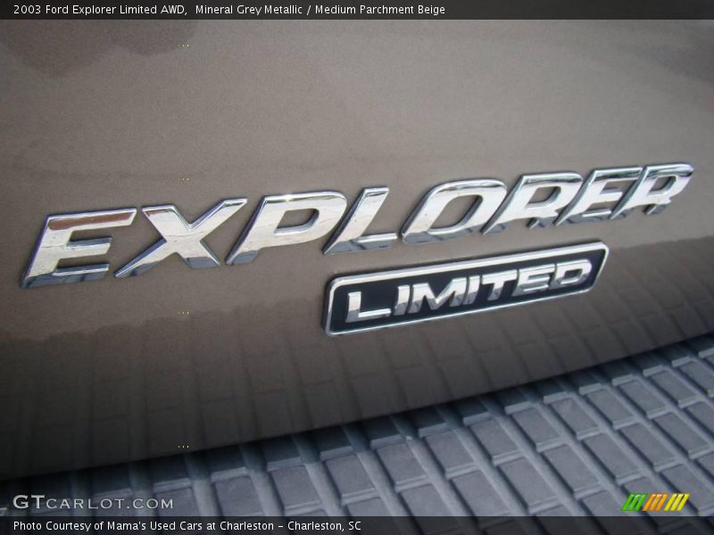 Mineral Grey Metallic / Medium Parchment Beige 2003 Ford Explorer Limited AWD