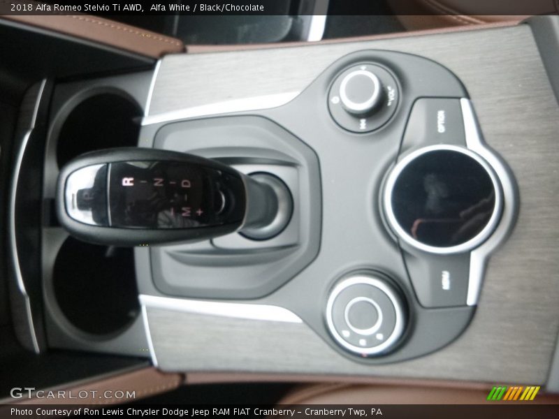 Alfa White / Black/Chocolate 2018 Alfa Romeo Stelvio Ti AWD
