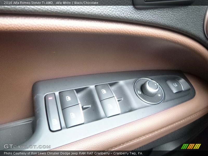 Alfa White / Black/Chocolate 2018 Alfa Romeo Stelvio Ti AWD