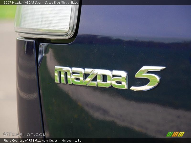 Strato Blue Mica / Black 2007 Mazda MAZDA5 Sport
