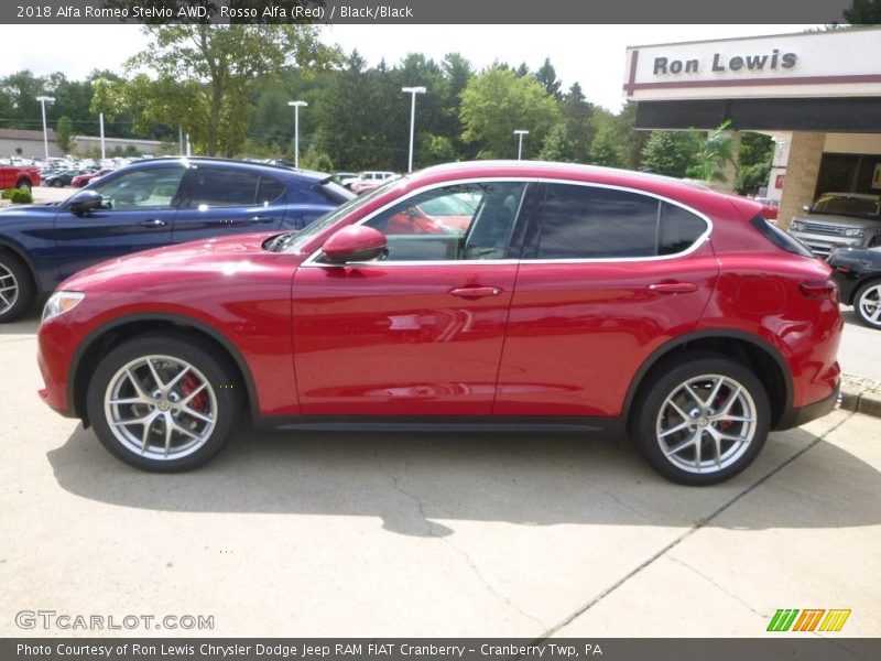 Rosso Alfa (Red) / Black/Black 2018 Alfa Romeo Stelvio AWD