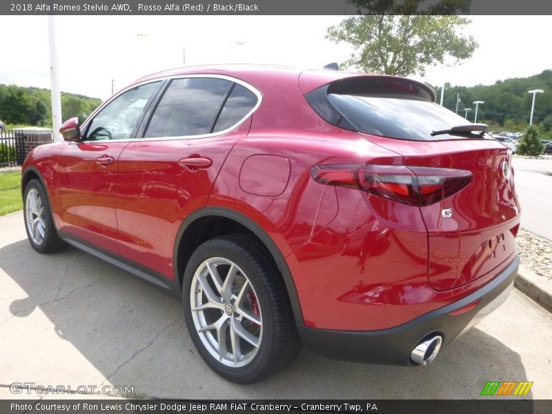 Rosso Alfa (Red) / Black/Black 2018 Alfa Romeo Stelvio AWD