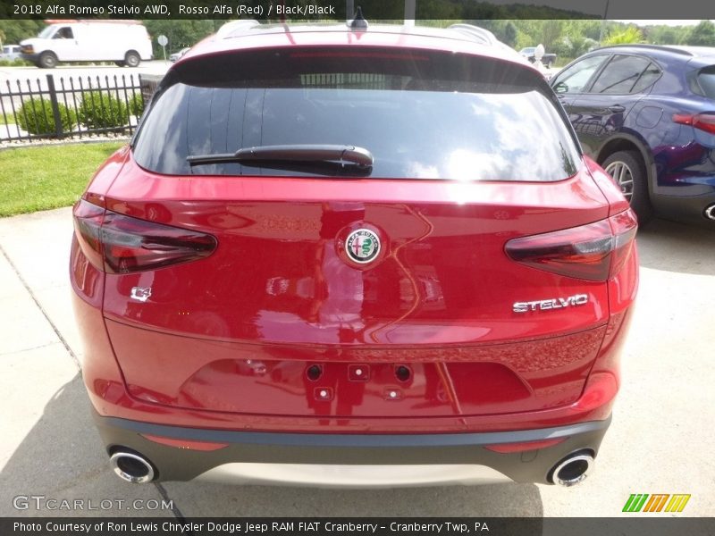 Rosso Alfa (Red) / Black/Black 2018 Alfa Romeo Stelvio AWD