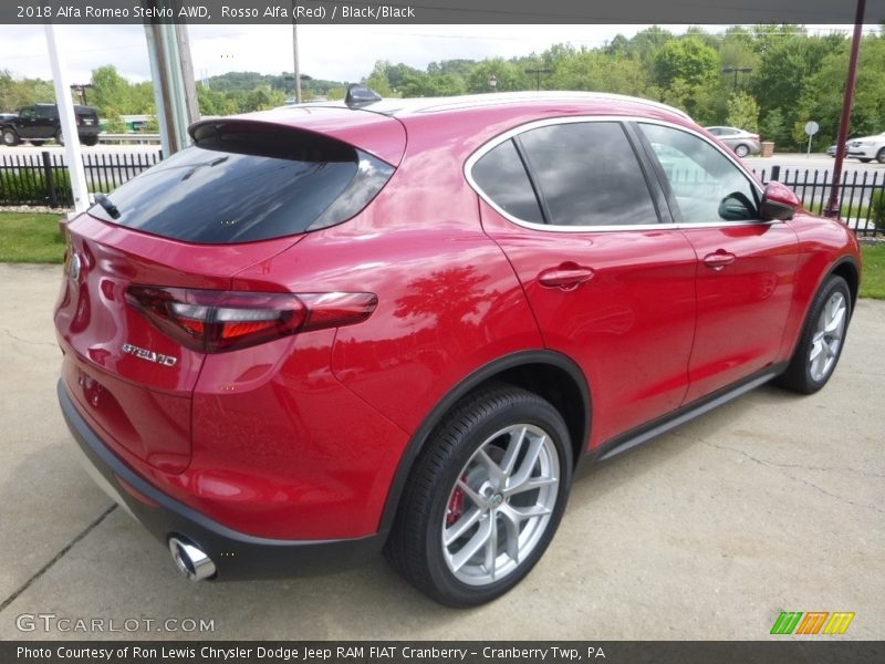 Rosso Alfa (Red) / Black/Black 2018 Alfa Romeo Stelvio AWD