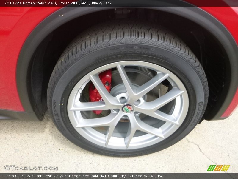 Rosso Alfa (Red) / Black/Black 2018 Alfa Romeo Stelvio AWD