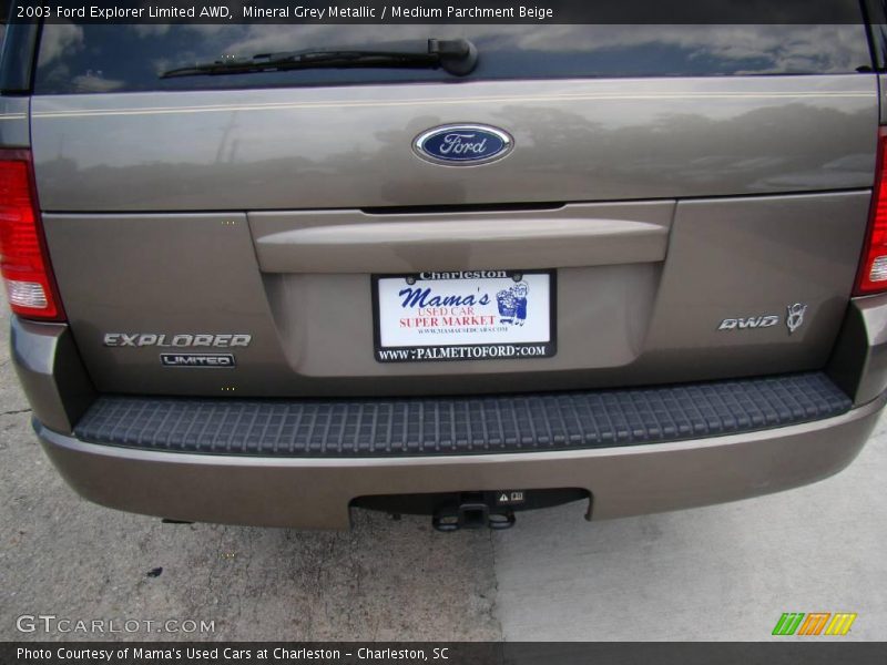 Mineral Grey Metallic / Medium Parchment Beige 2003 Ford Explorer Limited AWD