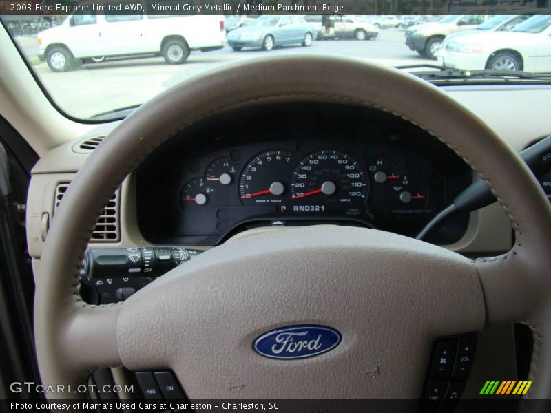 Mineral Grey Metallic / Medium Parchment Beige 2003 Ford Explorer Limited AWD