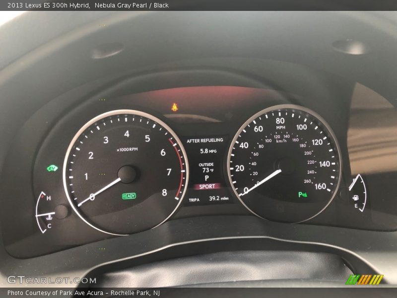 Nebula Gray Pearl / Black 2013 Lexus ES 300h Hybrid