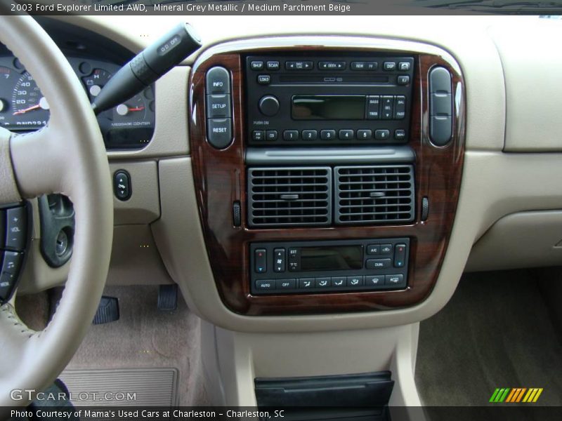 Mineral Grey Metallic / Medium Parchment Beige 2003 Ford Explorer Limited AWD