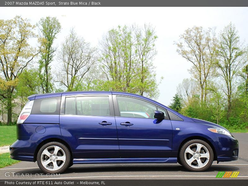 Strato Blue Mica / Black 2007 Mazda MAZDA5 Sport