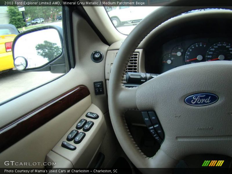 Mineral Grey Metallic / Medium Parchment Beige 2003 Ford Explorer Limited AWD