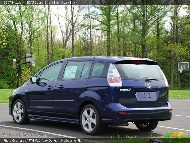 Strato Blue Mica / Black 2007 Mazda MAZDA5 Sport