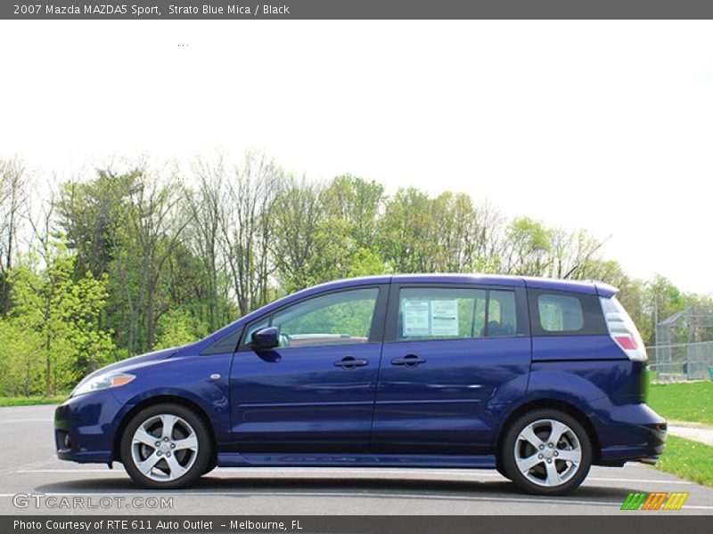 Strato Blue Mica / Black 2007 Mazda MAZDA5 Sport