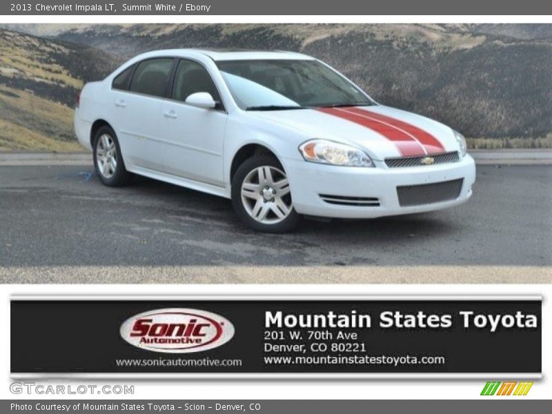 Summit White / Ebony 2013 Chevrolet Impala LT