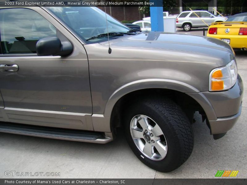 Mineral Grey Metallic / Medium Parchment Beige 2003 Ford Explorer Limited AWD