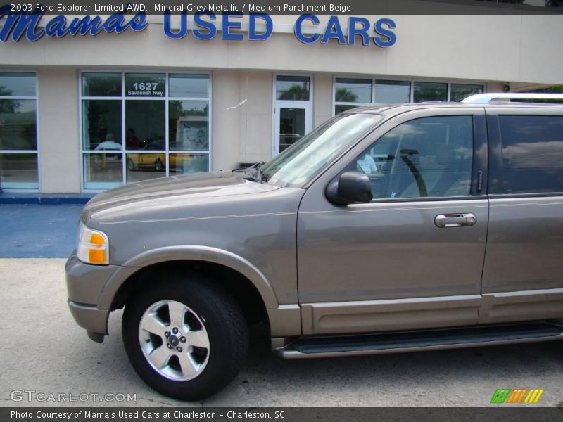 Mineral Grey Metallic / Medium Parchment Beige 2003 Ford Explorer Limited AWD