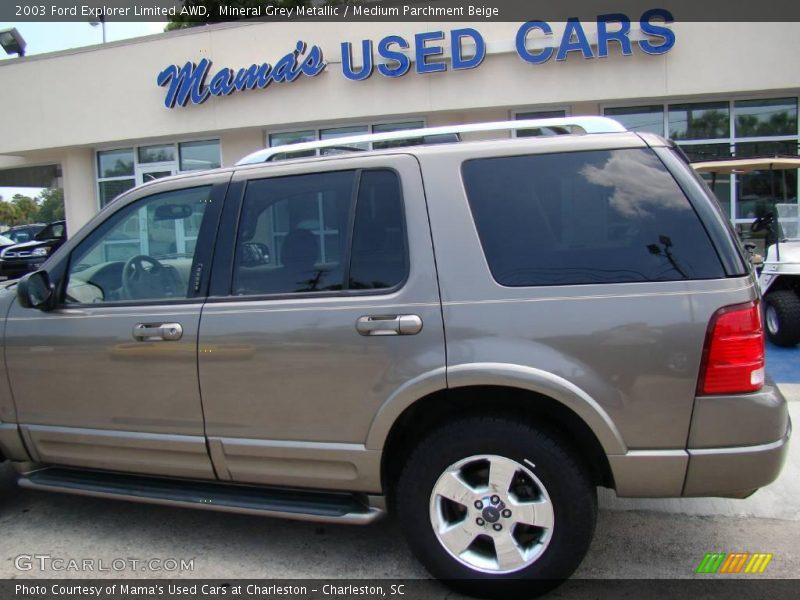 Mineral Grey Metallic / Medium Parchment Beige 2003 Ford Explorer Limited AWD