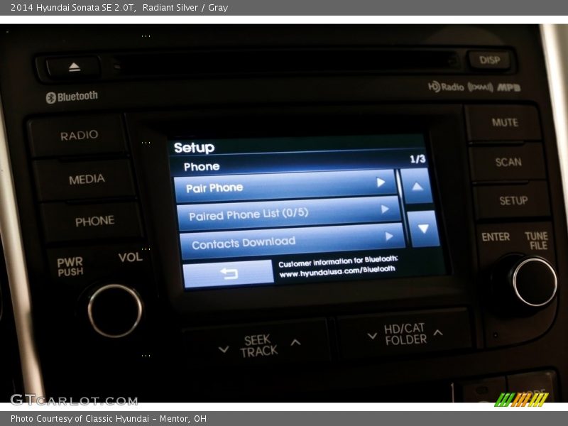 Radiant Silver / Gray 2014 Hyundai Sonata SE 2.0T