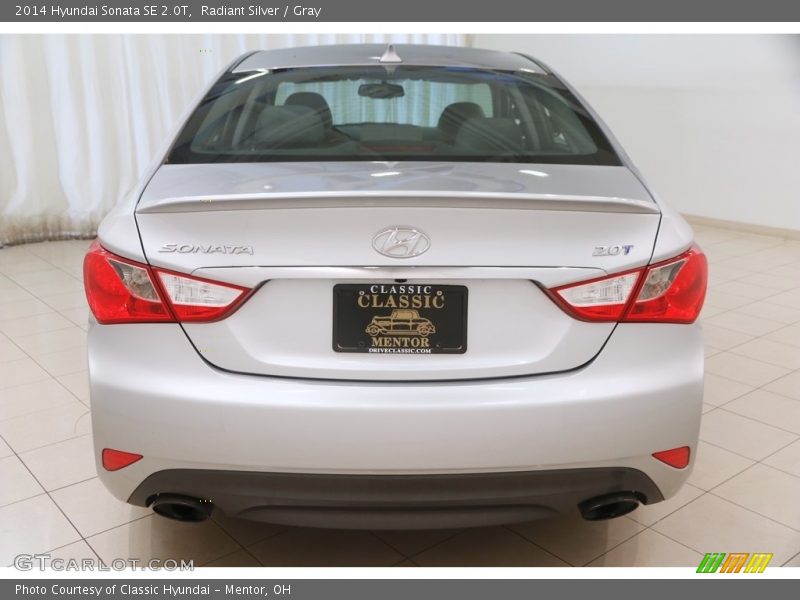 Radiant Silver / Gray 2014 Hyundai Sonata SE 2.0T