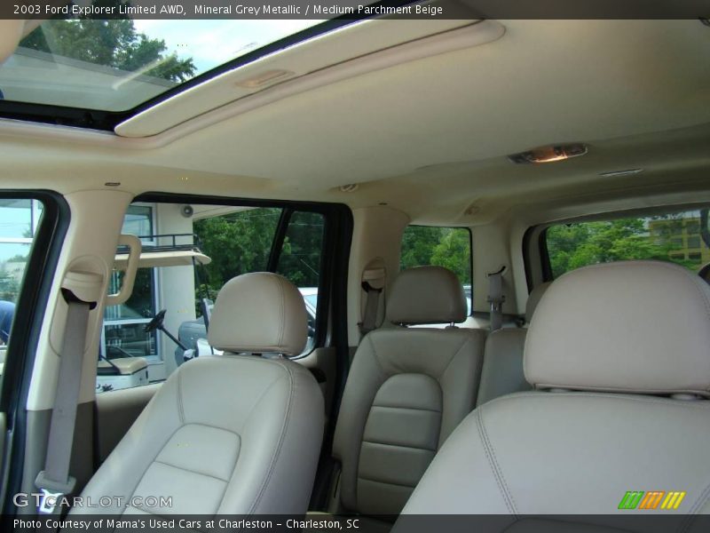 Mineral Grey Metallic / Medium Parchment Beige 2003 Ford Explorer Limited AWD