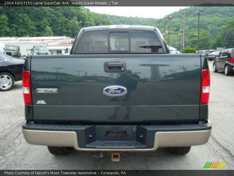 Aspen Green Metallic / Tan 2004 Ford F150 Lariat SuperCab 4x4