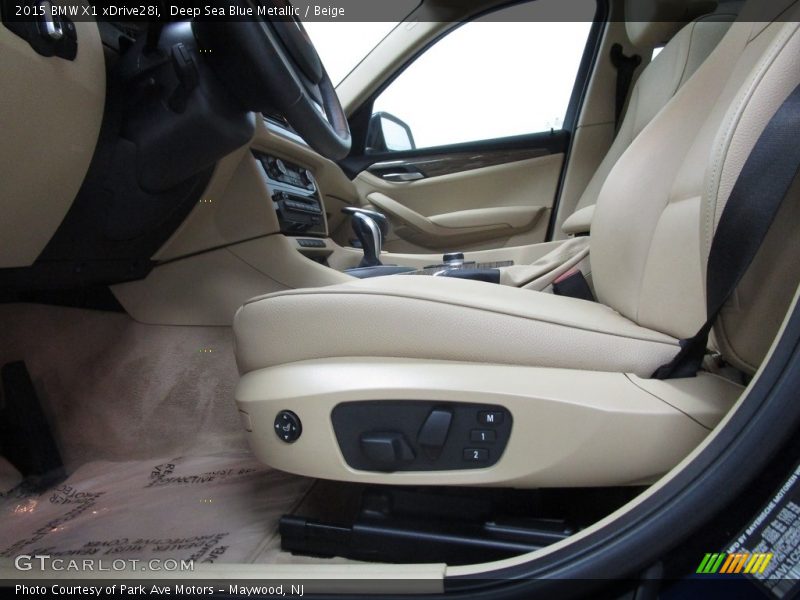 Deep Sea Blue Metallic / Beige 2015 BMW X1 xDrive28i