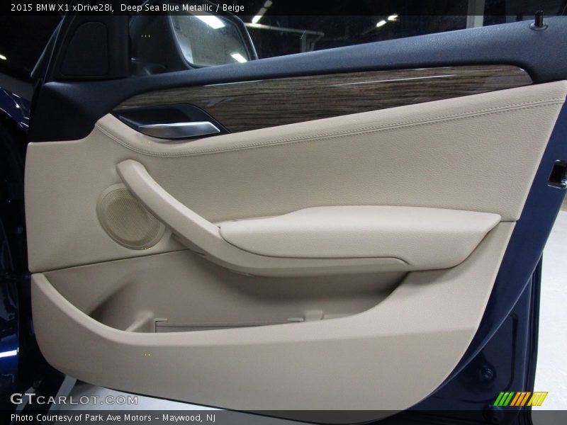 Deep Sea Blue Metallic / Beige 2015 BMW X1 xDrive28i