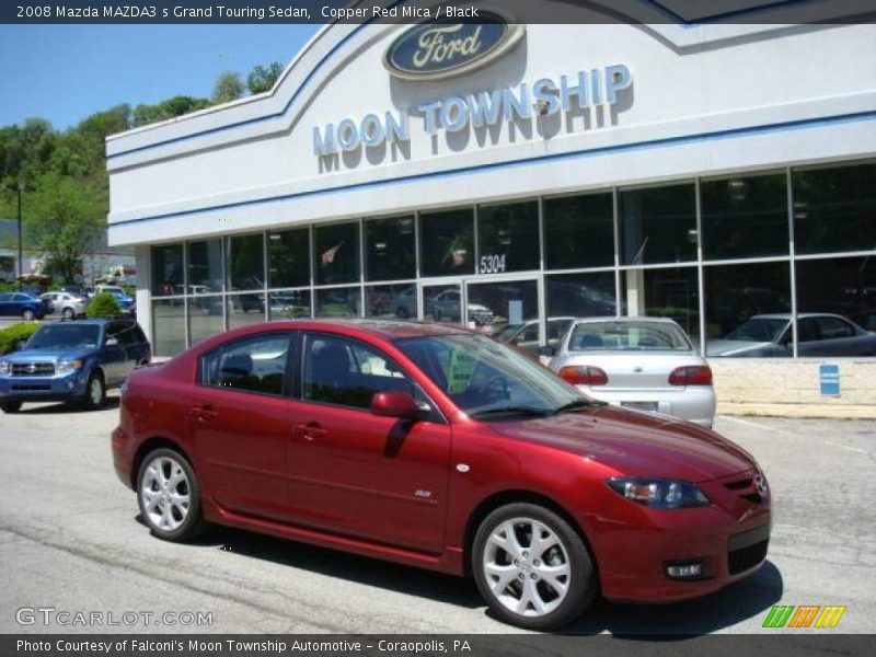 Copper Red Mica / Black 2008 Mazda MAZDA3 s Grand Touring Sedan