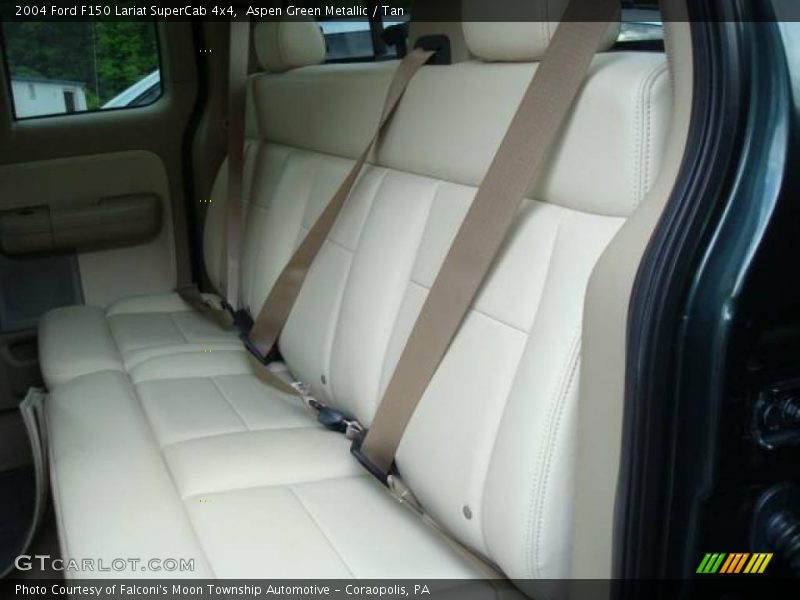 Aspen Green Metallic / Tan 2004 Ford F150 Lariat SuperCab 4x4