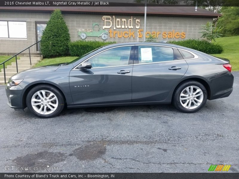 Nightfall Gray Metallic / Jet Black 2016 Chevrolet Malibu LT