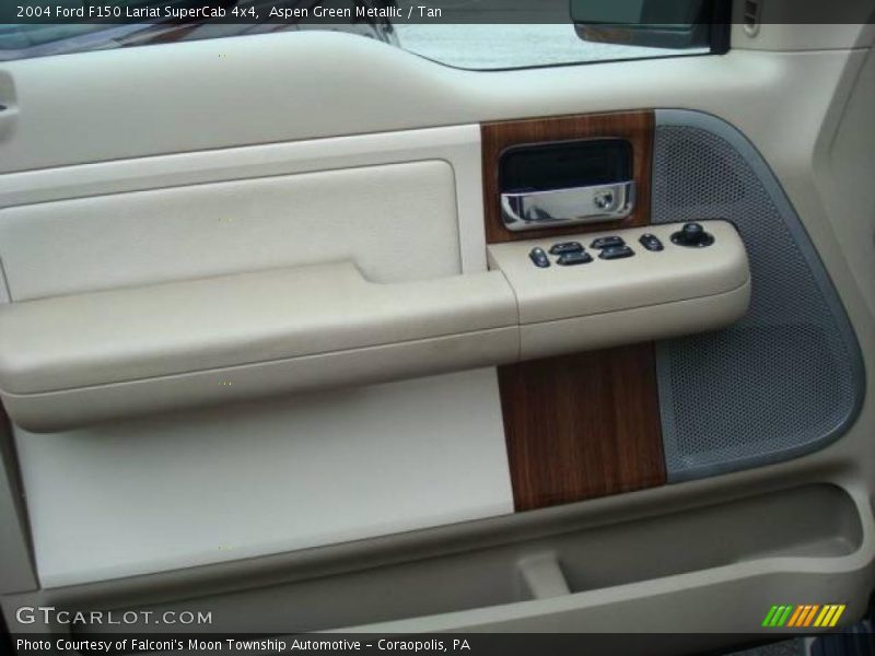 Aspen Green Metallic / Tan 2004 Ford F150 Lariat SuperCab 4x4