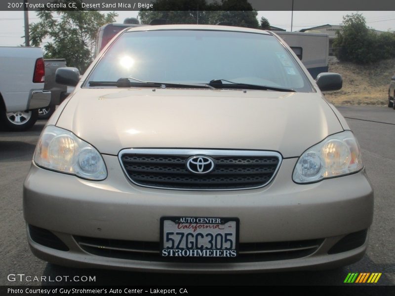 Desert Sand Mica / Beige 2007 Toyota Corolla CE