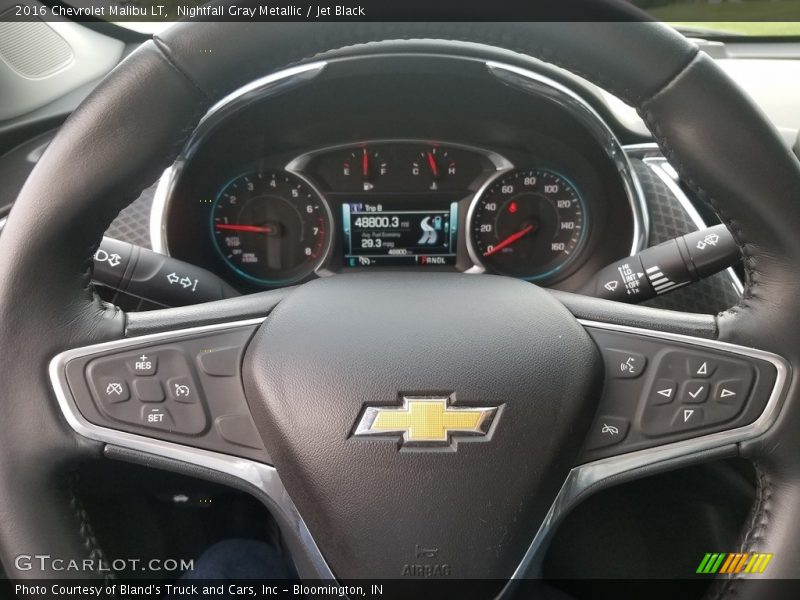 Nightfall Gray Metallic / Jet Black 2016 Chevrolet Malibu LT