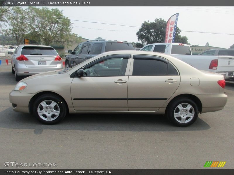 Desert Sand Mica / Beige 2007 Toyota Corolla CE