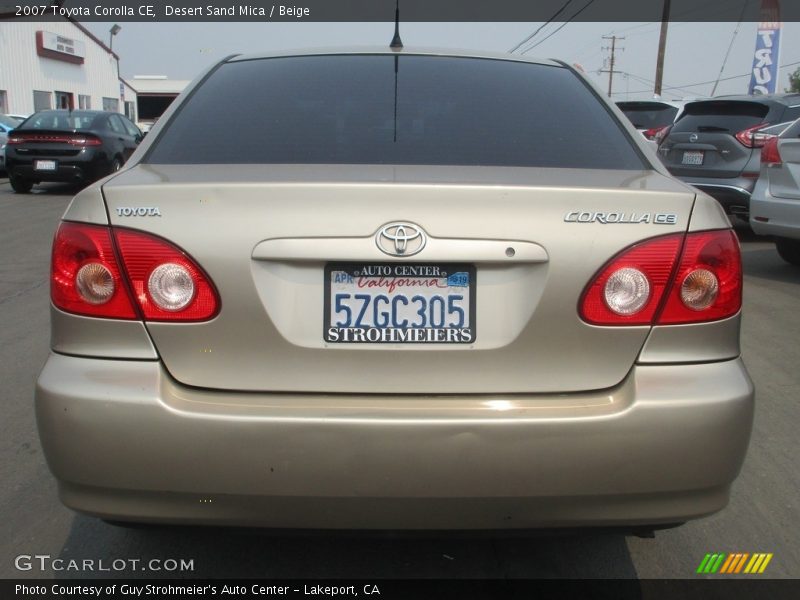 Desert Sand Mica / Beige 2007 Toyota Corolla CE
