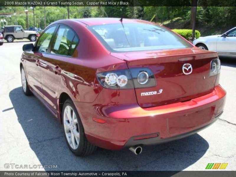 Copper Red Mica / Black 2008 Mazda MAZDA3 s Grand Touring Sedan