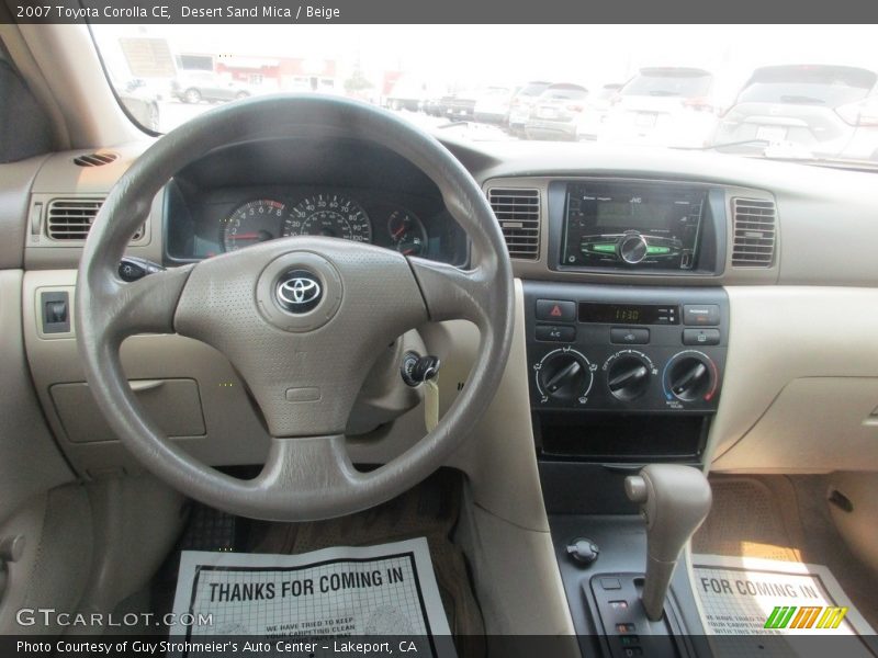 Desert Sand Mica / Beige 2007 Toyota Corolla CE