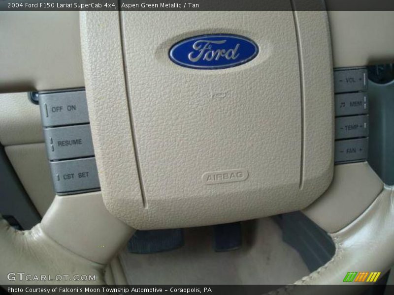 Aspen Green Metallic / Tan 2004 Ford F150 Lariat SuperCab 4x4