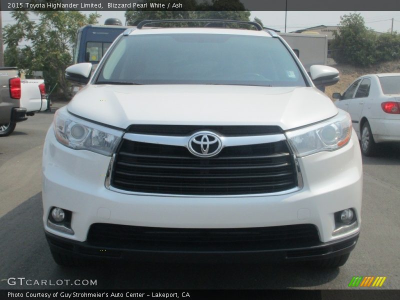 Blizzard Pearl White / Ash 2015 Toyota Highlander Limited