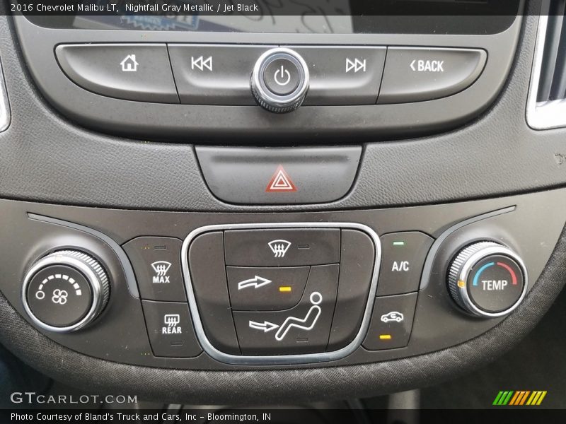 Nightfall Gray Metallic / Jet Black 2016 Chevrolet Malibu LT