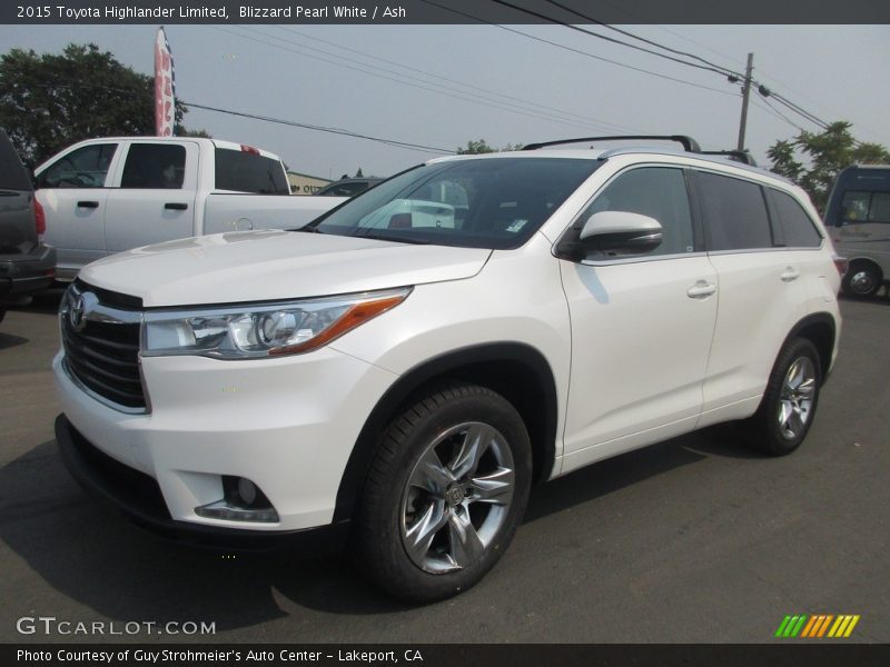 Blizzard Pearl White / Ash 2015 Toyota Highlander Limited