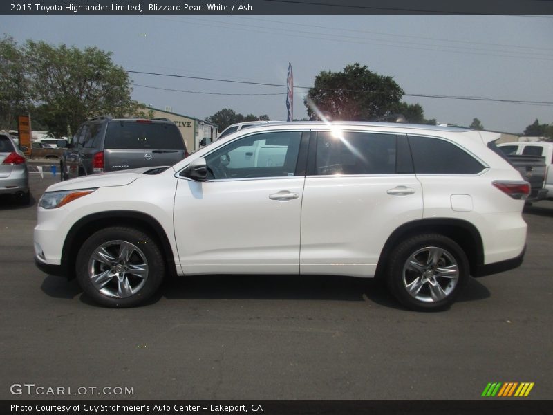 Blizzard Pearl White / Ash 2015 Toyota Highlander Limited