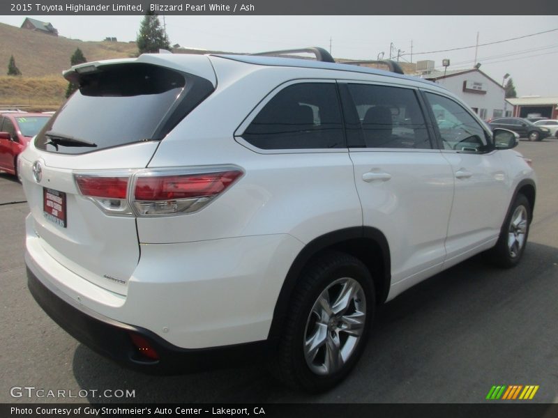 Blizzard Pearl White / Ash 2015 Toyota Highlander Limited