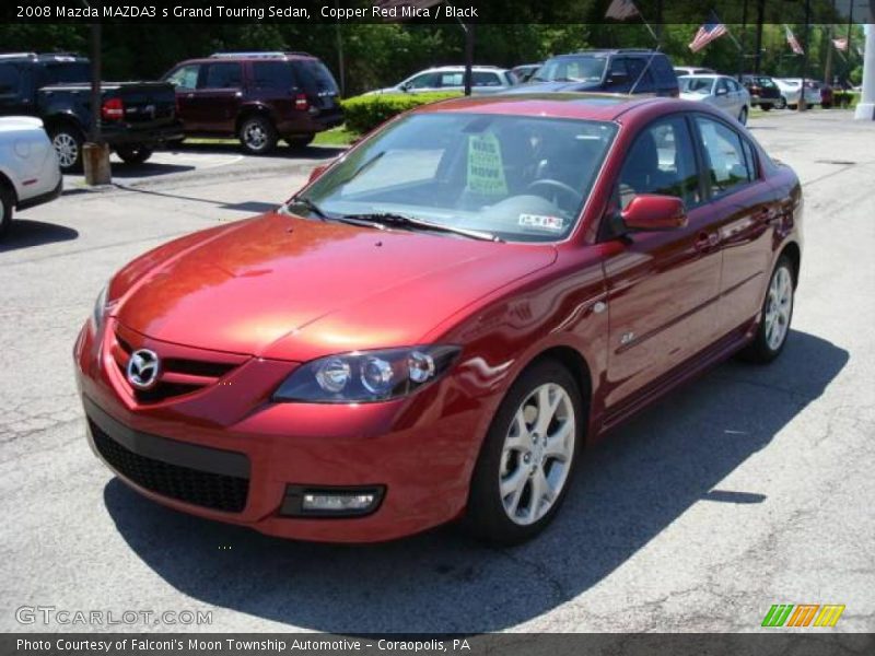 Copper Red Mica / Black 2008 Mazda MAZDA3 s Grand Touring Sedan