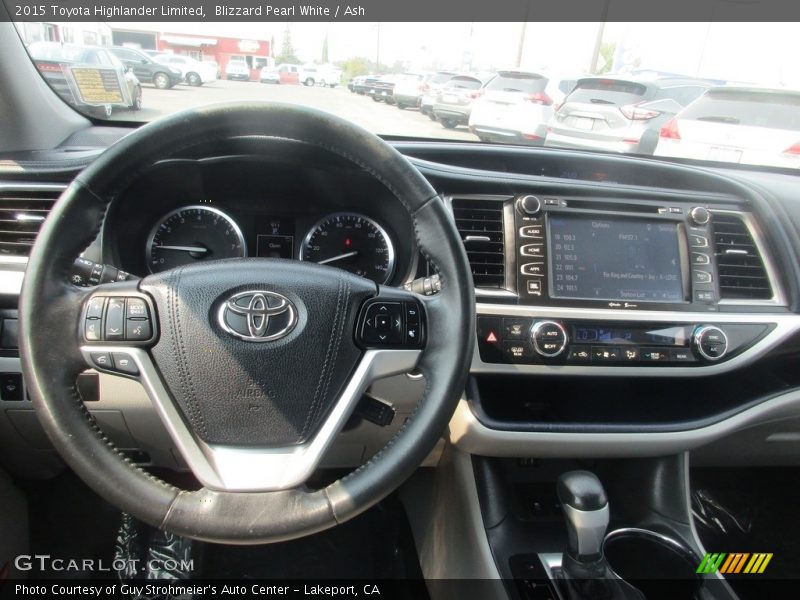 Blizzard Pearl White / Ash 2015 Toyota Highlander Limited