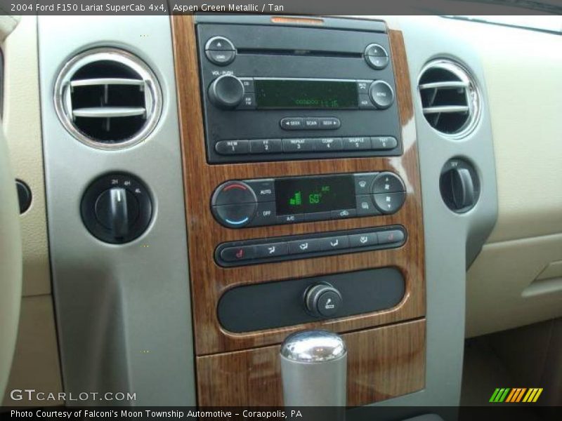 Aspen Green Metallic / Tan 2004 Ford F150 Lariat SuperCab 4x4