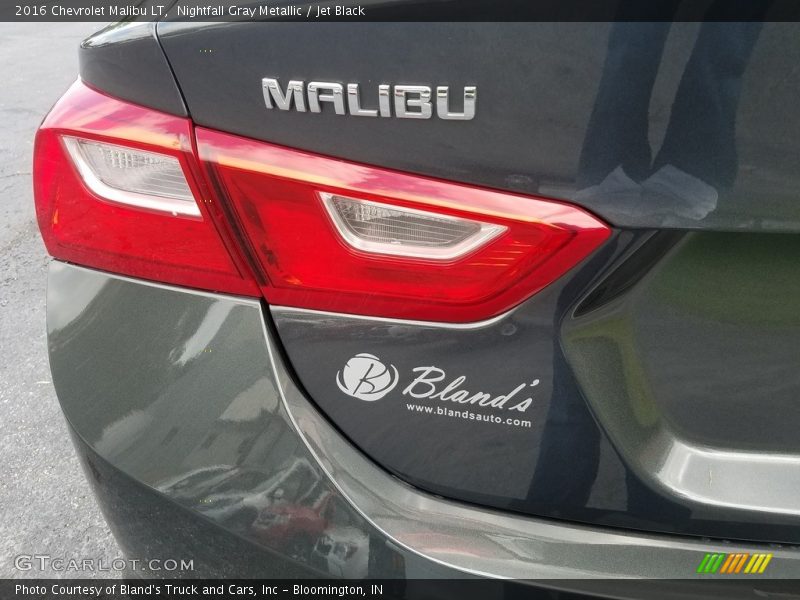Nightfall Gray Metallic / Jet Black 2016 Chevrolet Malibu LT