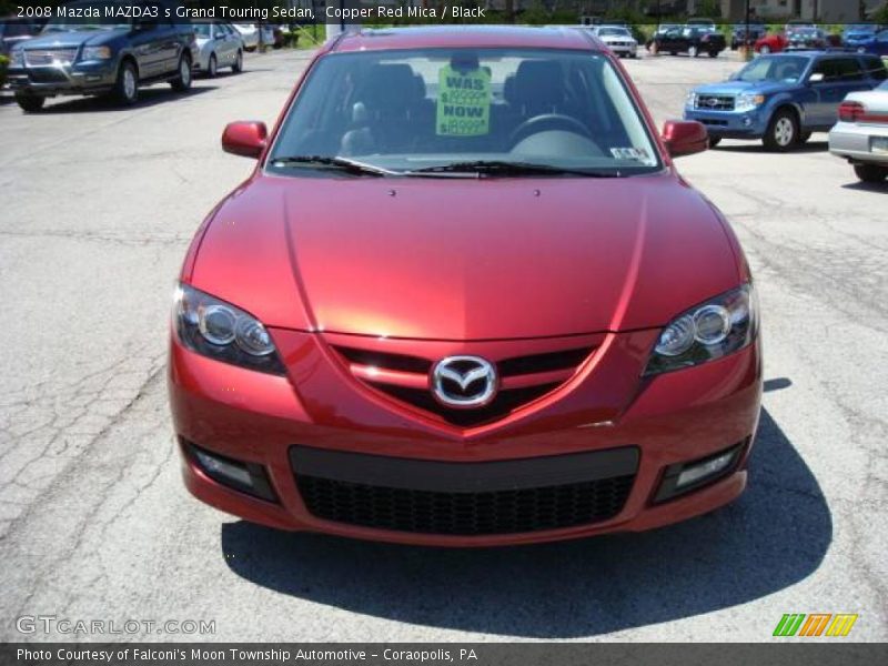 Copper Red Mica / Black 2008 Mazda MAZDA3 s Grand Touring Sedan